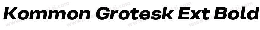 Kommon Grotesk Ext Bold字体转换